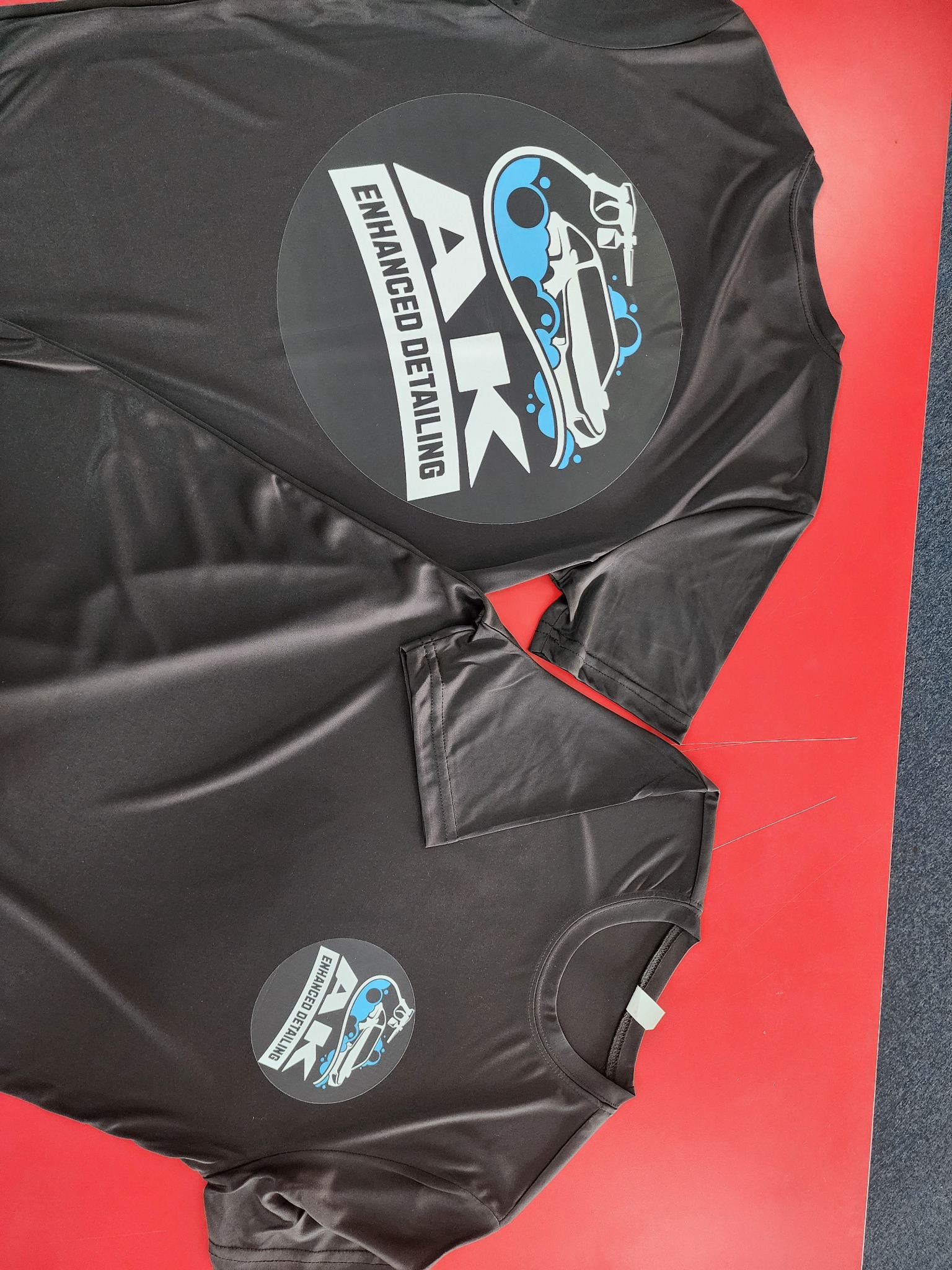 Black custom graphic shirt