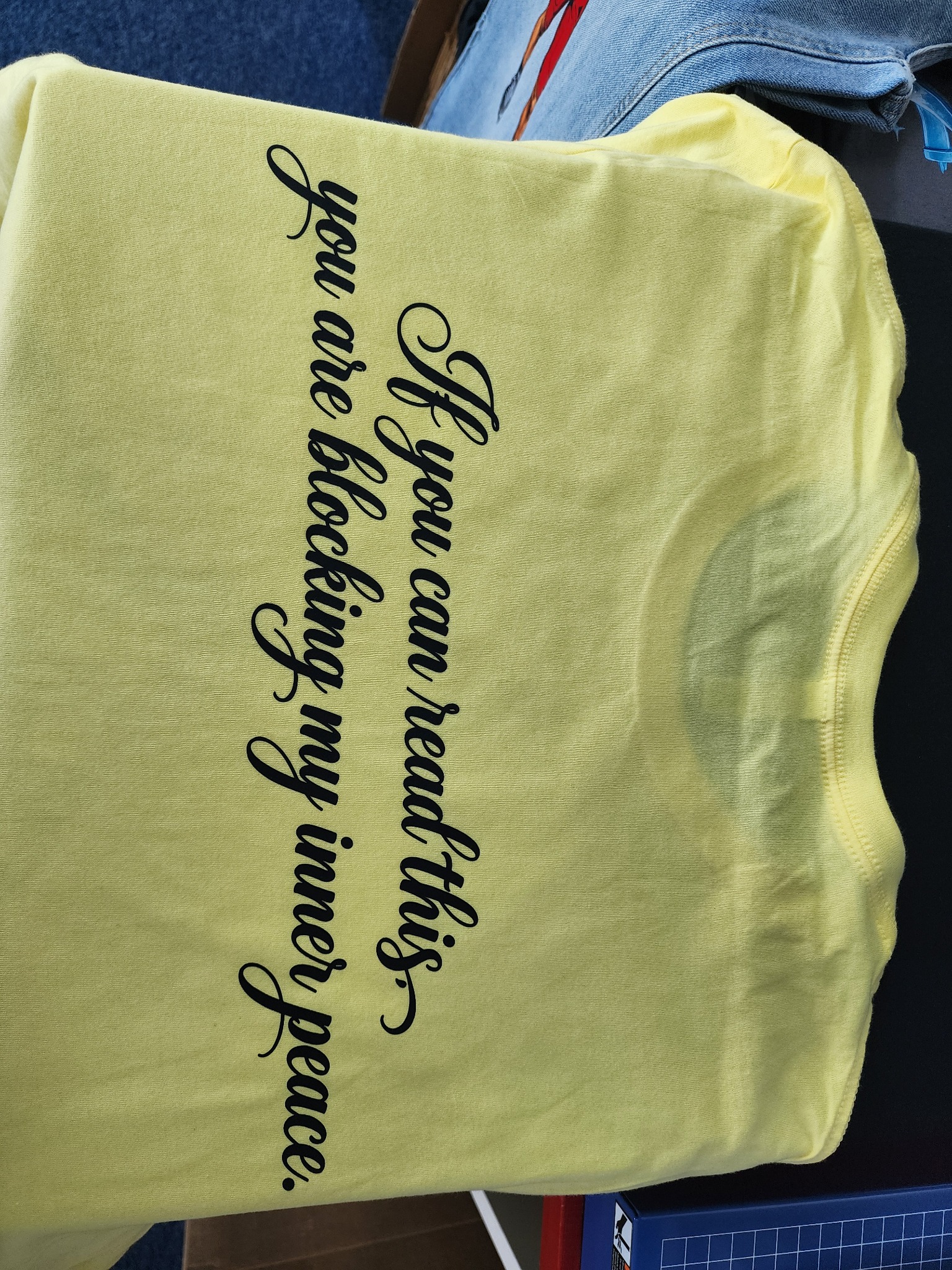 Custom message shirt back